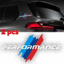 2pcs Bmw M Performance Sport Car Door Bumper Windows Decorate 3d Sticker Decal
