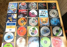 LOT OF 93 DISCS. ASSORTED WINDOWS SOFTWARE GAMES. DOOM, ATARI, TYPING, SPANISH