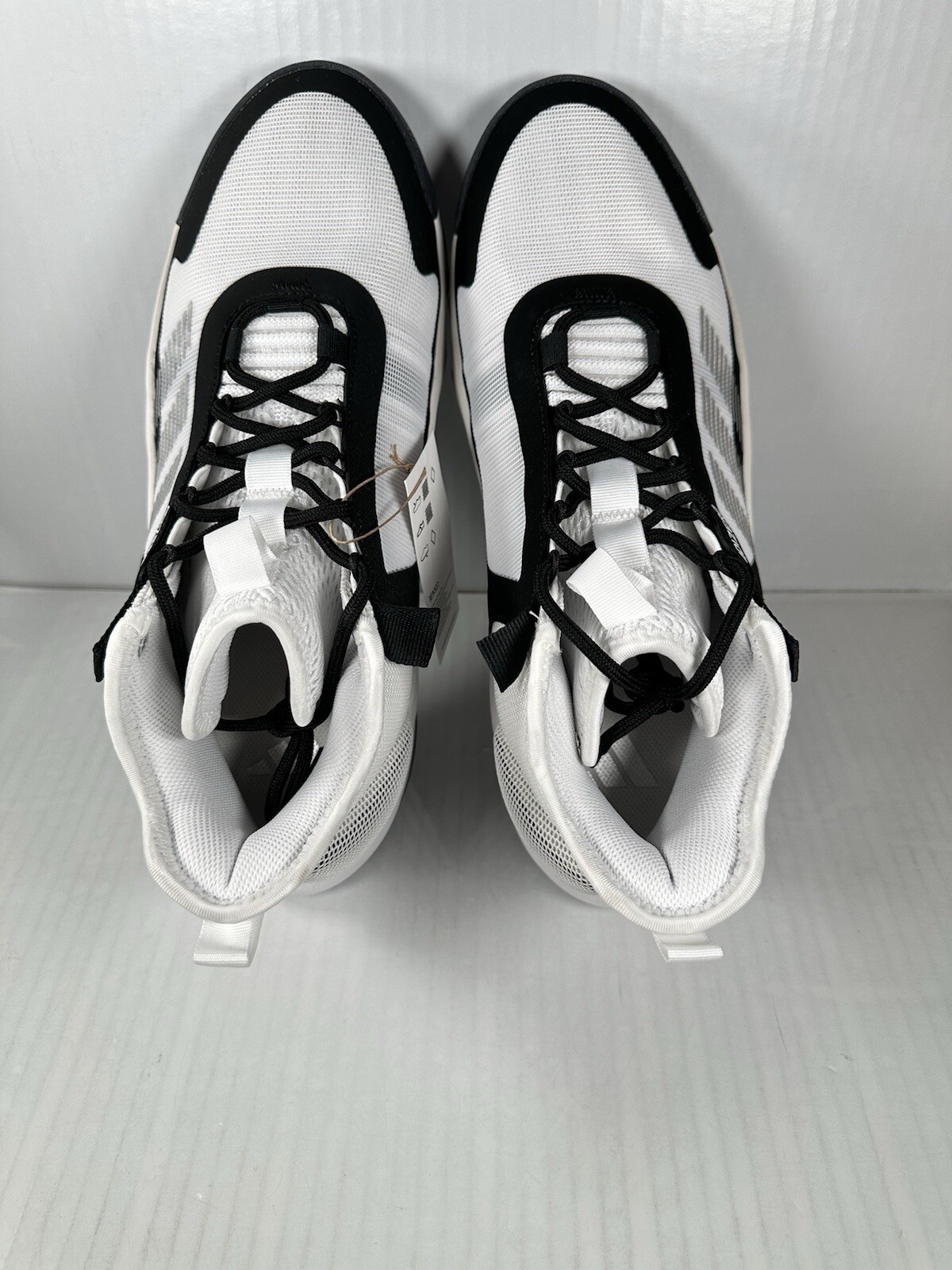 Size 11.5 Mens Adidas Adizero Select Team Basketball Shoes IE9322 White Black image 6