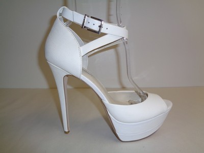 bcbg white heels
