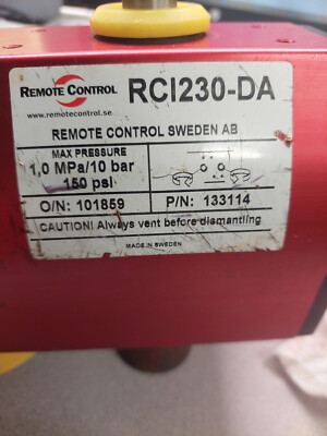 ACTUATOR ROTORK FLUID SYSTEMS RC1230-DA.PRE-OWNED. FREE SHIPPING.