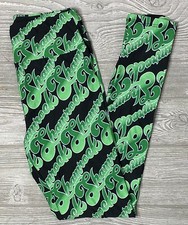 NEW Vintage LulaRoe OS Leggings Happy St Patrick  s Day Shamrock One Size