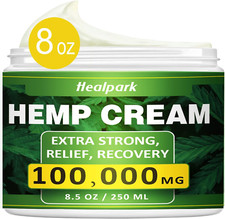 Natural Hemp Muscle  Joint Cream with Arnica, Turmeric  Menthol - 8.5oz