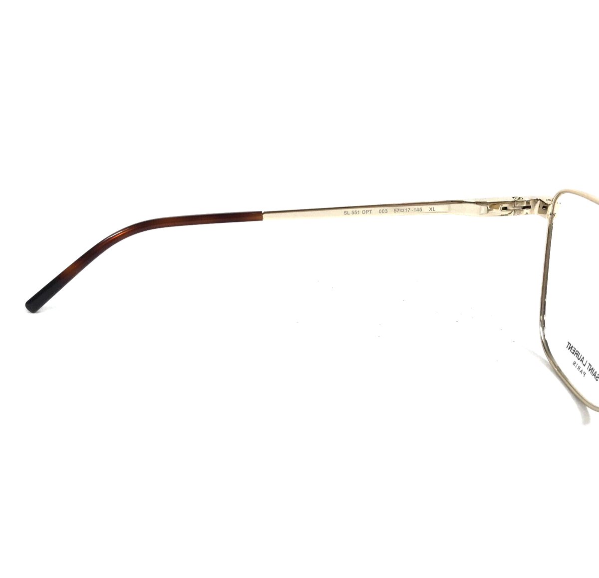 SAINT LAURENT ハタフライフレムメカネ SL551OPT 003 Saint Laurent Eyeglasses Frames SL551 OPT 003 XL Gold Cat
