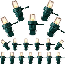 LED 5 mm Christmas String Lights Replacement Bulbs LED Wide Angle Wire Light Set