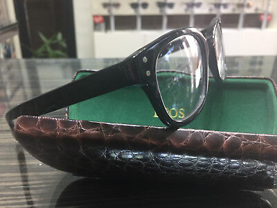 Brand New Authentic EPOS Milano Eyeglasses FEBO N Black Frame Rx Italy Case Men |