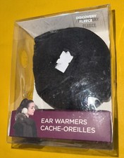 Degrees by 180s Discovery Fleece Ear Warmers Black Adjustable Earmuffs NEW TL1
