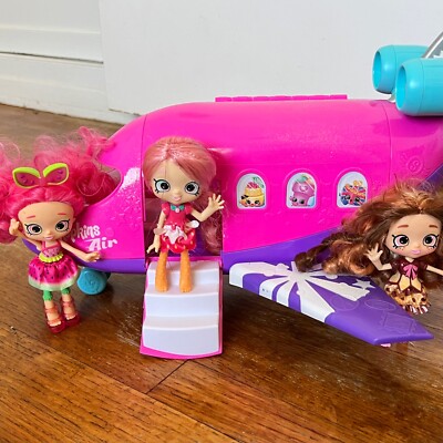 SHOPKINS Season World Vacation Jet Plane Airplane Dolls