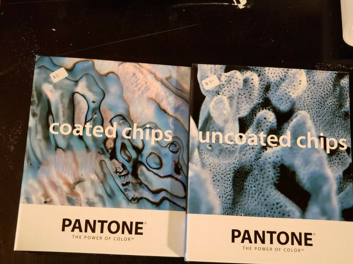 Pantone Coated and uncoated Chips Two Color Book Set | eBay