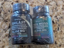 Himiyer - Shilajit 15,250 MG 60 Caps, Himiyer Sea Moss 19,445 MG 60 Caps 1/2027