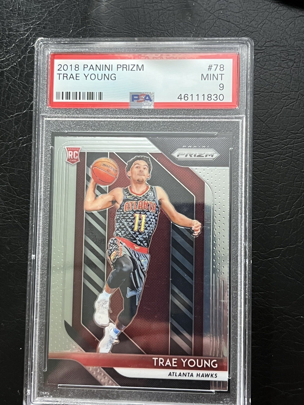 2018 Panini Prizm Basketball #78 Trae Young Rookie RC PSA 9 MINT Atlanta Hawks