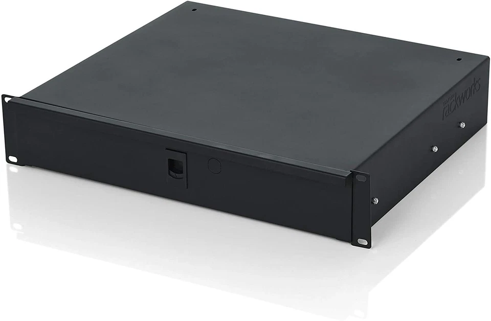 Gator Rackworks Standard 2U Rack Mount Drawer with Lock; 14.2" Deep (GRW-DRW2) - Image 2 of 4
