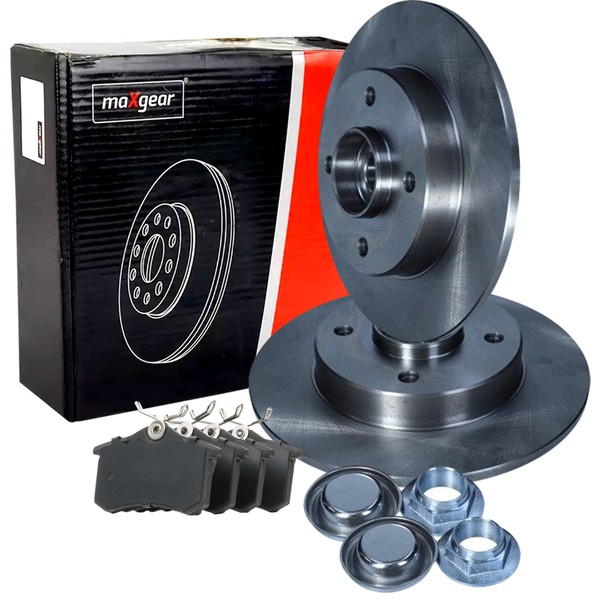 Maxgear Bremsscheiben 249 Mm Radlager BeläGe Hinten FüR Citroen C4 Peugeot 308-image