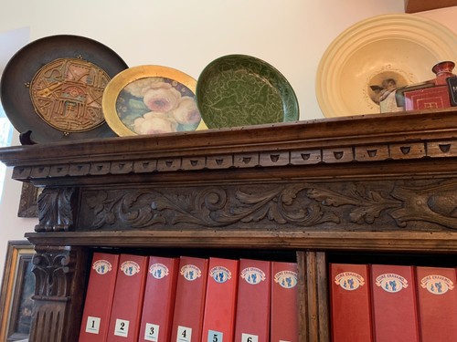 Libreria/Credenza legno inizio '900 originale in condizioni perfette - Foto 2 di 9