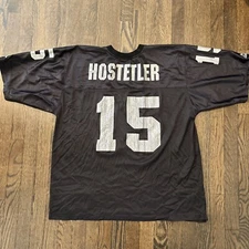 Raiders Jersey Jeff Hostetler XL Apex One Black Los Angeles Oakland Vegas 
