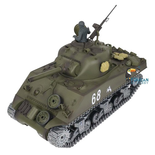 Henglong 1/16 Personalizado 7.0 M4A3 Sherman RTR BB IR RC Tanque 3898 Barril Retroceso - Imagen 9 de 12