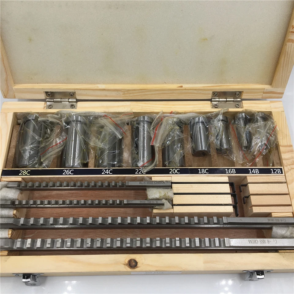 30pc 22pc 18pc 6pc Keyway Broach Kit Broaching Cutter HSS CNC Metalworking Tool - Image 3 of 4