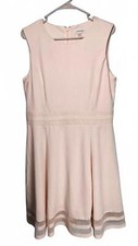Calvin Klein Women's Elegant Blush A-Line Dress Size 14