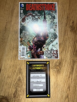 Deathstroke #11 (2015) Signed By Tony S Daniel! With COA! DC Comics VF/NM
