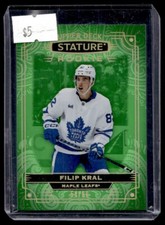 2022-23 Upper Deck Stature Green Rookie Filip Kral RC /66 Toronto Maple Leafs