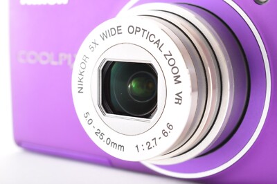 Nikon Coolpix S5100 Purple Excellent+5 Compact Digital