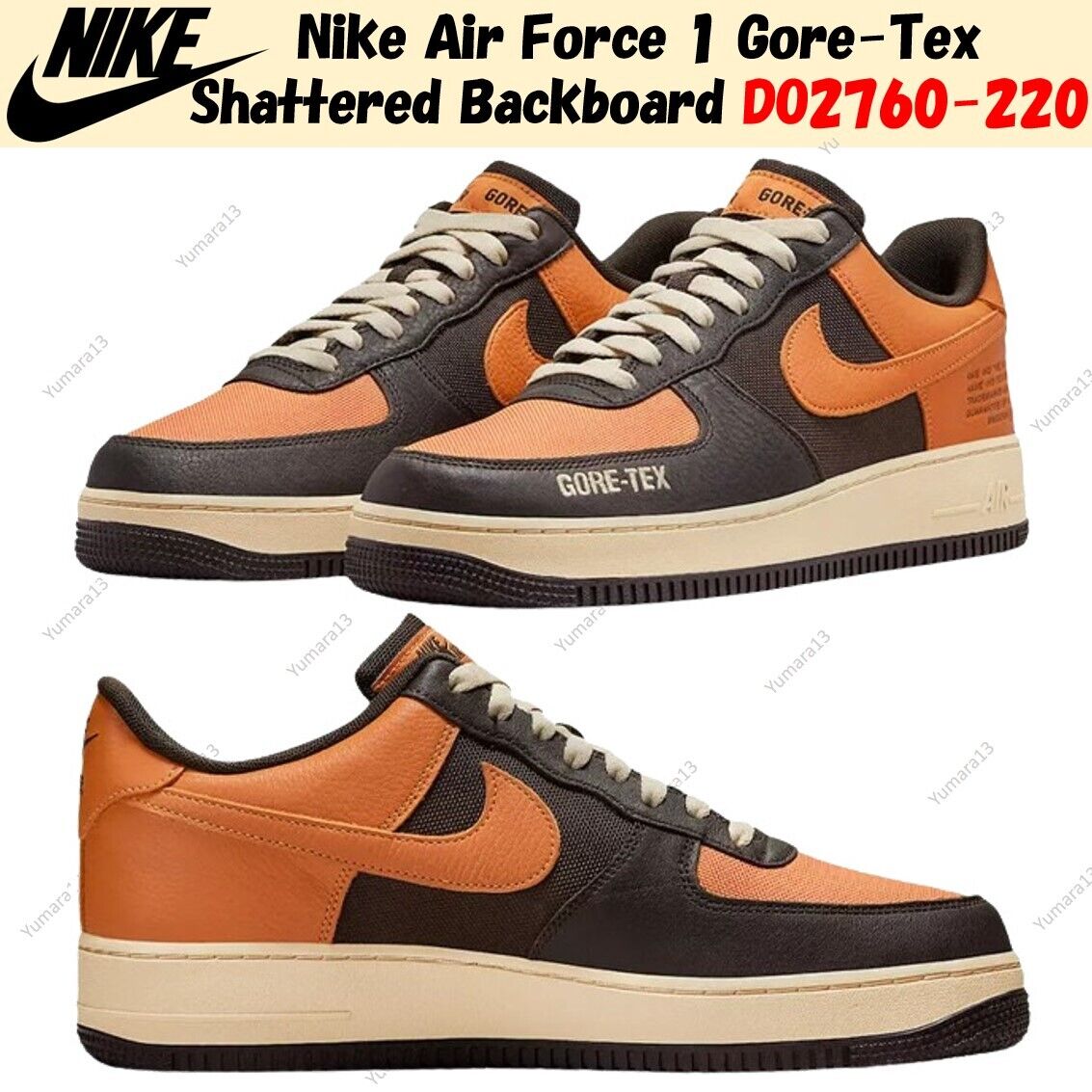 Nike Air Force 1 Gore-Tex Shattered Backboard DO2760-220 Nike Air Force 1 Gore-Tex Shattered Backboard DO2760-220