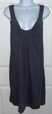 Ann Taylor LOFT Sz SMALL Blue Rayon Modal Sleeveless Dress EUC