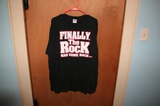 The Rock WWF OG Vintage T Shirt XL Black 2000 Original Smack Down Fayetteville