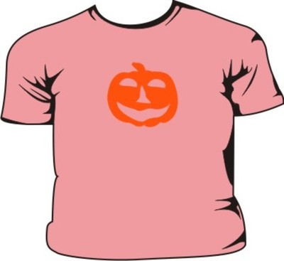 Kinder T-Shirt Kürbis Halloween Rosa
