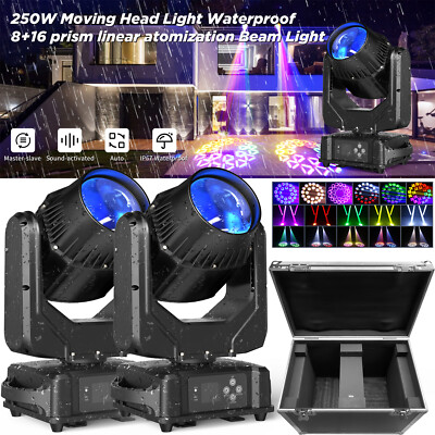 250W Moving Head Gobo 24 Prisma LED DMX DJ Bühnenlicht Strahler IP67 Wasserdicht