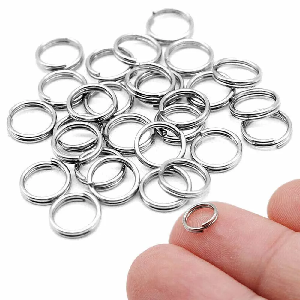 100Pcs set Split Ring Small Keychain Rings Bulk Key Rings For Keys Organization