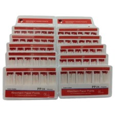 10X Dental Absorbent Paper Points Taper0.04 25 Root Canal  Endodontic Cleaning