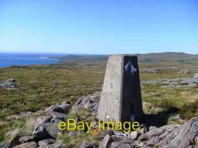 Photo 6x4 Sidhean a' Mhill and Red Point Lower Diabaig Trig a little dama c2008