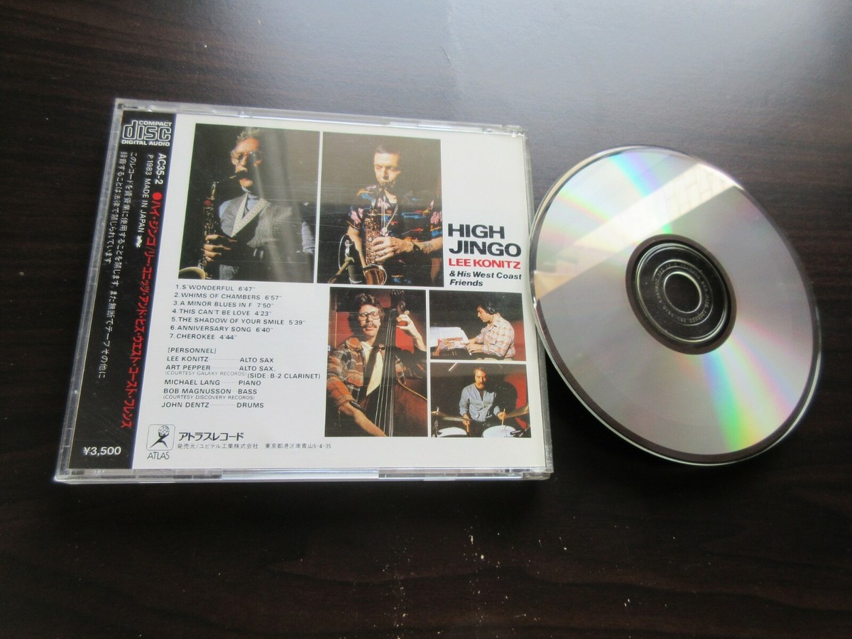 Lee Konitz West Coast Friends High Jingo Japan CD AC35-2 Art Lee Konitz West Coast Friends High Jingo Japan CD AC35-2 Art