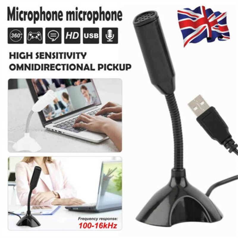 Noise Canceling Voice Recording Mini USB Computer Microphone for Laptop Desktop