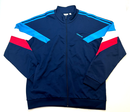 Adidas Palmeston TT Track Top Full Zip Jacke Herren Gr. XL, 2XL blau DJ 3459
