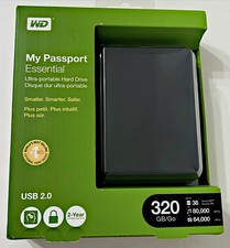Western Digital My Passport Essential 320 GB,External,5400 RPM (WDBAAA3200ABK)