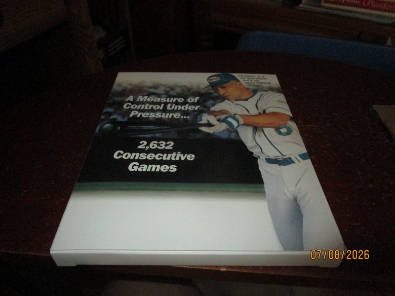 Late 1990s Pinivil Cal Ripken Baltimore Orioles Ad Box with Blood Pressure Cuff