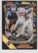 1991 Wild Card Draft 5 Stripe Eric Swann #126 Rookie RC 0b3. rookie card picture
