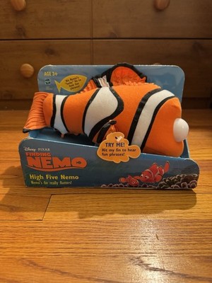 2002 Disney Finding Nemo 13'' HIGH FIVE TALKING NEMO Plush Clown Fish Hasbro Rare