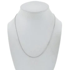 Estate RO MD Sterling Silver 925 0.9mm Cable Link Chain Necklace 18"