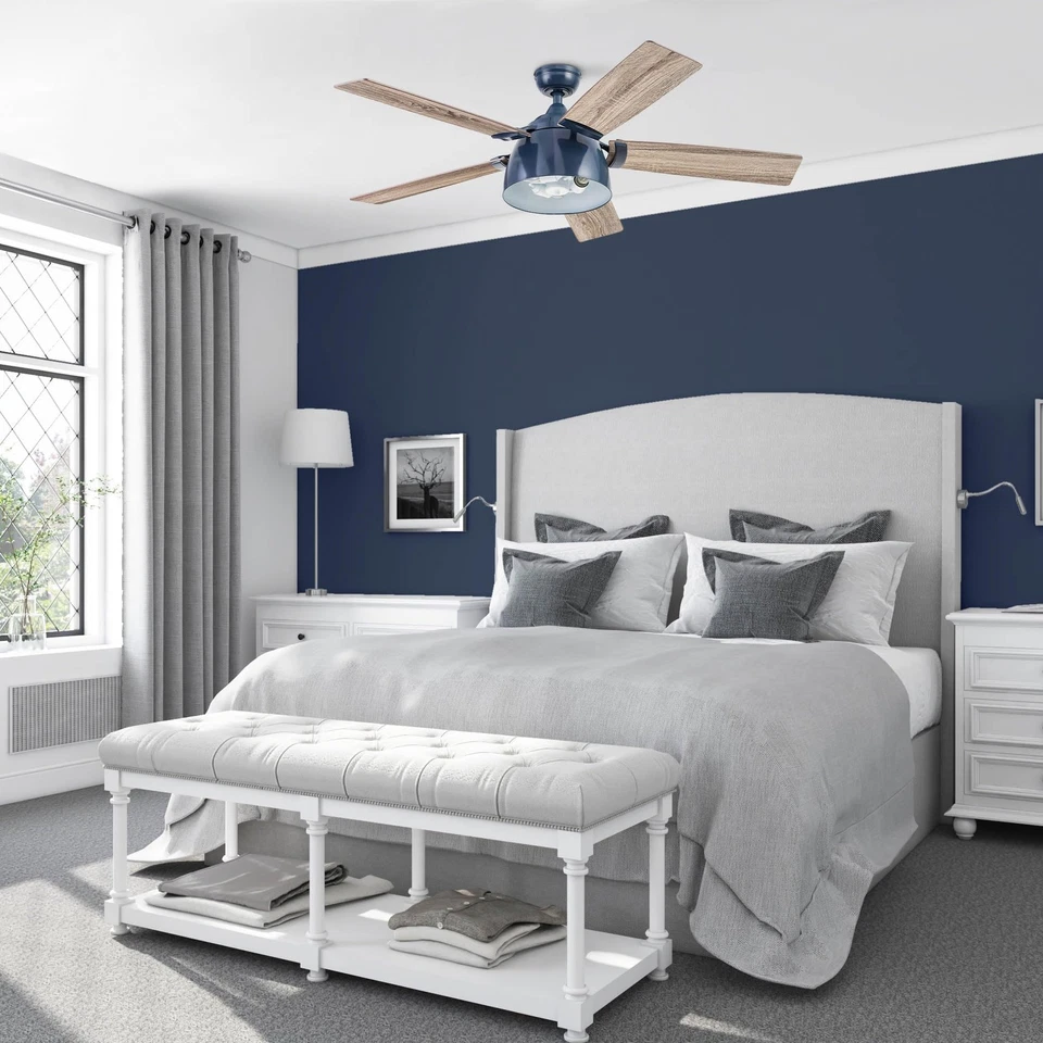 Prominence Home Octavia, 52 Inch Industrial Style LED Ceiling Fan with Light, - Image 2 of 4