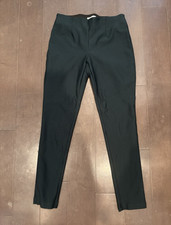 Calvin Klein Women's Black Solid Flat Front Dress Pants Regular Size 6