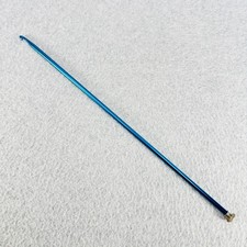 Boye Tunisian Crochet Hook Size I Tapered Head Blue 14" Long