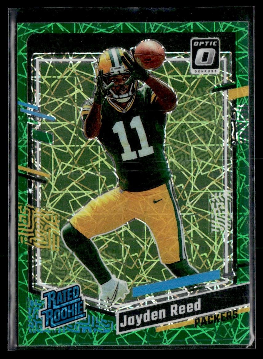 2023 Donruss Optic Green Velocity Jayden Reed Rookie Packers #239