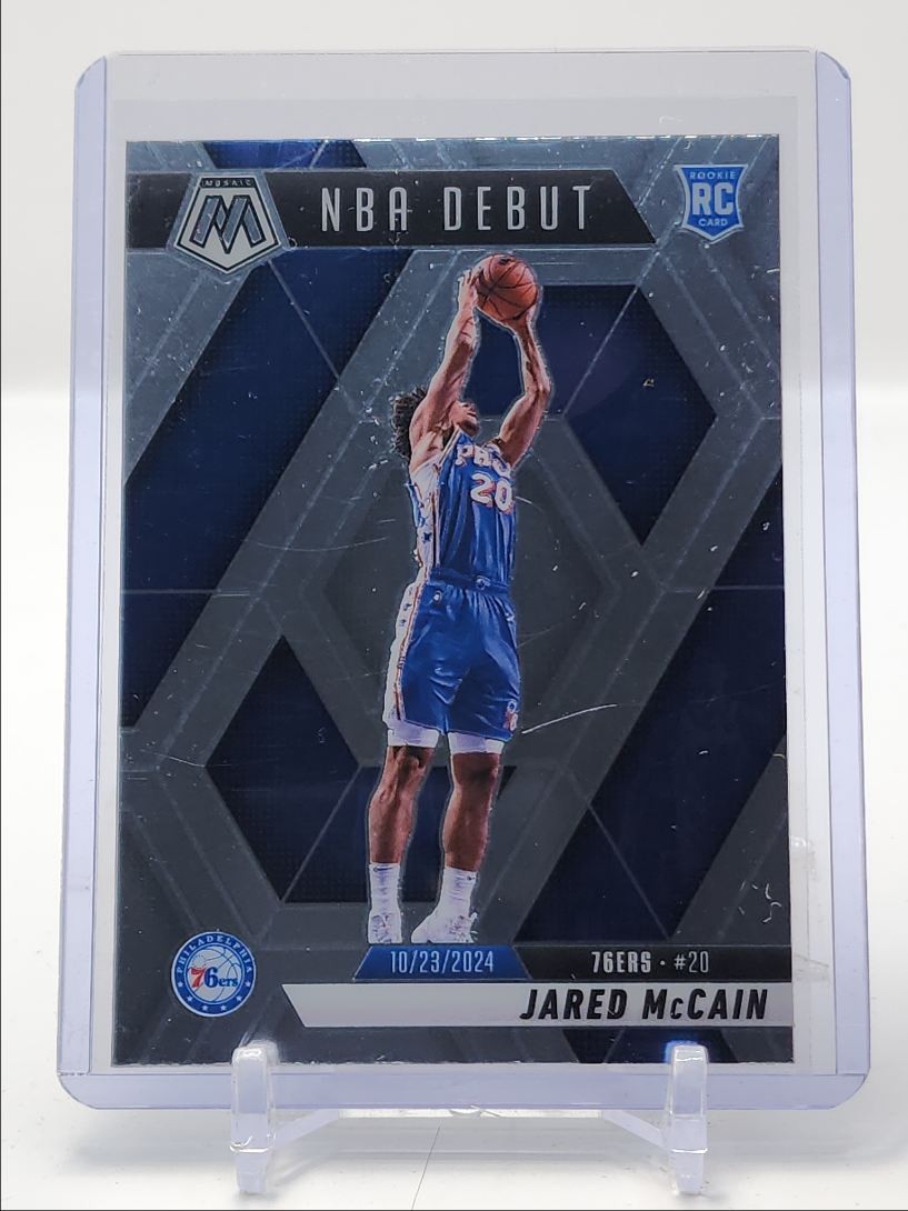 JARED MCCAIN 2024-25 MOSAIC NBA DEBUT ROOKIE BASKETBALL 76ERS RC Q4641