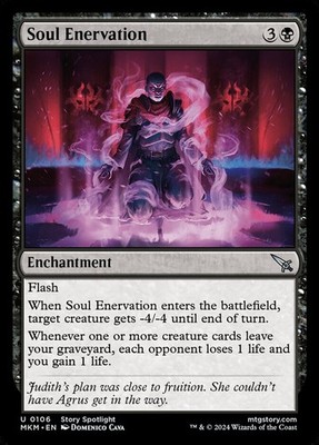 Soul Enervation (106) Murders at Karlov Manor MKM MTG Magic