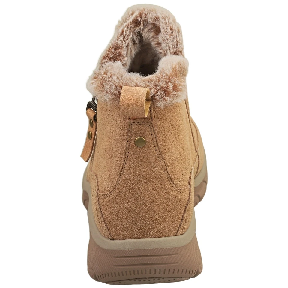 Skechers Botas Casual Mujer Estilo Cool Zip Color Beige - Imagen 4 de 4