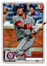 2020 Bowman Starlin Castro #84 Washington Nationals Baseball Card