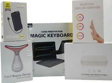Safe Speed Power Bank Magic Keyboard Face & Neck Massager UV Sanitizer Bundle